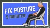 The Easiest Way to Fix Your Posture (5 min./day) + GIVEAWAY!