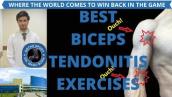 BEST BICEPS TENDONITIS EXERCISES, SHOULDER PAIN EXERCISES, BICEPS TENDINITIS TREATMENT, DR MANU BORA