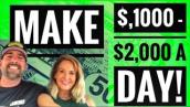 How To Make $1000-$2000 A Day! YouTube couples making money  #adayinthelife #youtubecouples