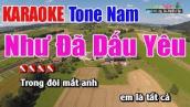 Như Đã Dấu Yêu Karaoke | Tone Nam - Nhạc Sống Thanh Ngân