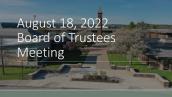 FMCC Board of Trustees August 2022 Meeting