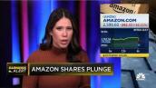 Amazon plunges after hours after reporting net loss of $3.8B