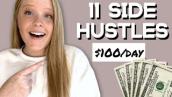 11 side hustles you can start today, side hustle ideas, passive income, make money working from home