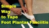 Simple Way To Tape \u0026 Stretch Foot Plantar Fasciitis. Quick Tape Review