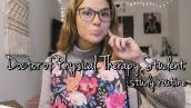 physical therapy school study routine UPDATED | desk tour + study tips!