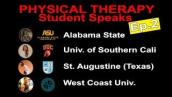 Student Speaks Physical Therapy Alabama State DPT |USC DPT |St. Augustine Texas DPT |West Coast DPT