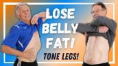 Lose Belly Fat \u0026 Tone Legs. No Gym-No Time + GIVEAWAY!