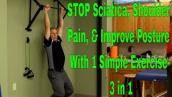 STOP Sciatica, Shoulder pain \u0026 Improve Posture With 1 Simple Exercise- 3 in 1