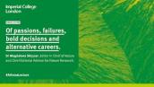 The Athena Lecture 2021: Of passions, failures, bold decisions and alternative careers