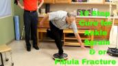 10 Step Cure for Ankle Sprain \u0026 or Fibula Fracture. Exercises \u0026 Rehab