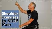 4 EASIEST Shoulder Exercises to STOP Pain At Home: Frozen Shoulder, Impingement, \u0026 Arthritis