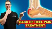 Retrocalcaneal Heel BURSITIS Treatment [Heel Pain Exercises \u0026 Massage]
