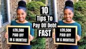 10 Tips To Pay Off Debt FAST!