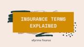 Life Insurance for Beginners - Life Insurance Terms Explained | Efprime Finance