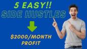 5 Best PROFITABLE Side Hustles For Extra Money In 2022 (Side Hustle Ideas 2022)