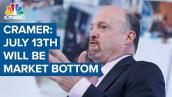 Jim Cramer: July 13th will be the market bottom