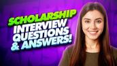 SCHOLARSHIP Interview Questions And Answers! (How to prepare for a Scholarship Interview!)