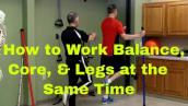 How To Work Core, Balance \u0026 Legs At The Same Time