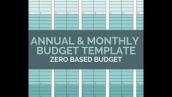 Annual \u0026 Monthly Budget Template | Zero Based Budgeting | Budgeting for the Year