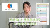 How To Save Money + Budget on Excel | How I Budget as a 24 Year Old Business Owner **with template**