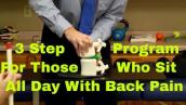 3 Step Program For Those Who Sit All Day With Back Pain/ Herniated Disc/ Sciatica/ Bulging Disc