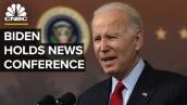 President Joe Biden holds a news conference at the White House — 1/19/2022